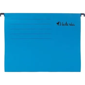 Archivační box Závěsné zakládací desky, kartonové, A4, VICTORIA OFFICE, modré 5ks 586455