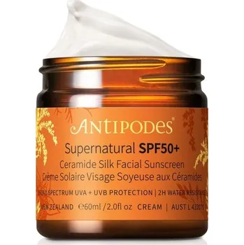 Pleťový krém Antipodes Supernatural SPF50+ Jemný opalovací krém na obličej s ceramidy 3 ml sachetka