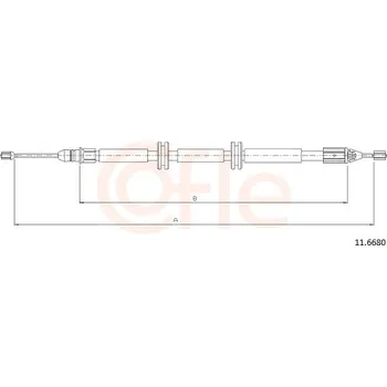 Autodíl Tažné lanko, parkovací brzda COFLE (11.6680)