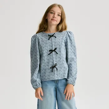 Reserved - Halenka s mašlemi - vícebarevná - 356FT-MLC - 356FT-MLC-158