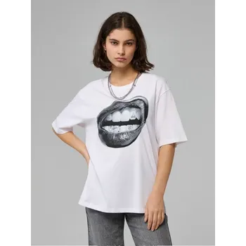 Dámská móda Tričko s&nbsp;potiskem - M - House - bílý - 279EB-00X