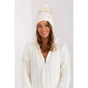 Čepice Glara Vlněná čepice s bambulí 969945