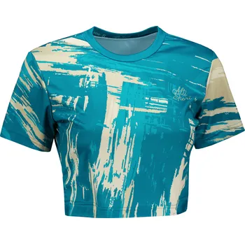 Dámské tričko Dámský crop top premium ALTISPORT VOJ/ALW010TR07 PETROLEJOVÁ/HNĚDÁ PETROLEJOVÁ/HNĚDÁ M