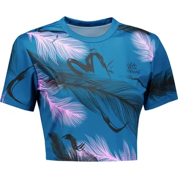 Dámské tričko Dámský crop top premium ALTISPORT VOJ/ALW001TR07 PETROLEJOVÁ/SVĚTLE RŮŽOVÁ PETROLEJOVÁ/SVĚTLE RŮŽOVÁ XXL