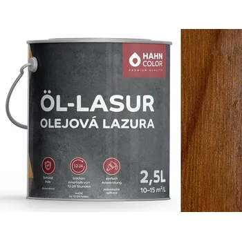 Olej na dřevo Hahn Color OLEJOVÁ LAZURA 2,5L OL-06 Kaštan - Kastanie