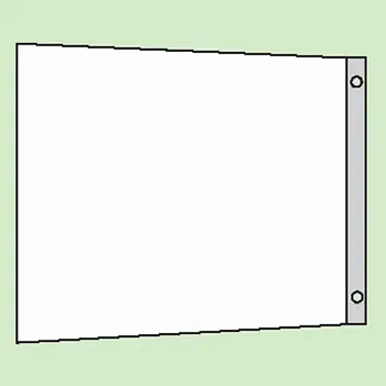 Everglow Tabulka praporková, 30x15 cm, hliník (na stěnu)