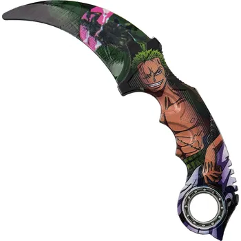 kapesní nůž AF Tréninkový karambit "GAMES AND ANIME" s ložiskem Barva: One Piece Zoro