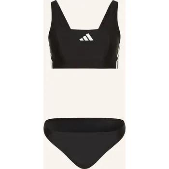 Dámské plavky Adidas Dámské Bustier Bikiny 3-Stripes, černá / bílá, 38