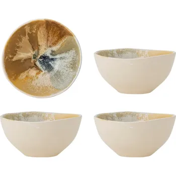 Krémové misky v sadě 4 ks z kameniny 525 ml Lacey – Bloomingville ID_1813126