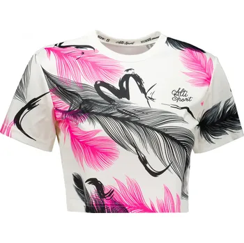 Dámské tričko Dámský crop top premium ALTISPORT VOJ/ALW001TR07 BÍLÁ BÍLÁ L
