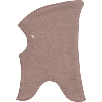 Kojenecká čepice Merino kukla dětská hnědá Pudder melange Smallstuff Velikost: 46cm (vel. 80)