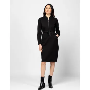 Dámské šaty Heavy Tools mikinové šaty Vefi černé Velikost: L