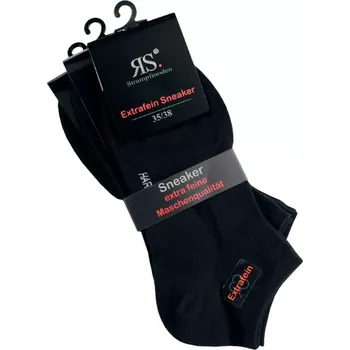 Dámské ponožky Dámské letní sneaker ponožky RS 3 páry Černá 39-42