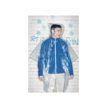 Pláštěnka Skládací pláštěnka MARIANA s kapucí - transparentní (INET)