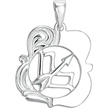 Přívěsek Stříbrný přívěs zvěrokruh Střelec prořezávaný erb