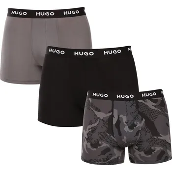 Boxerky 3PACK pánské boxerky HUGO vícebarevné (50532559 960) L Možnost vrácení zboží ZDARMA do 120 dnů!