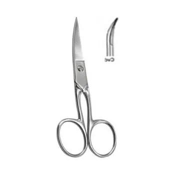 Nůžky na nehty, zesílené zahnuté 9 cm S/M 41152