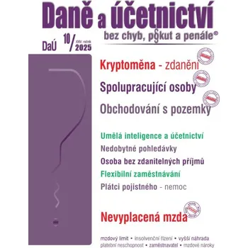 Kniha DaÚ č. 10 / 2025 - Kryptoměna – zdanění