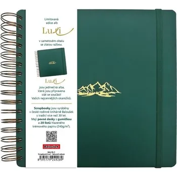 Scrapbook Luxi lamino lahvově zelená