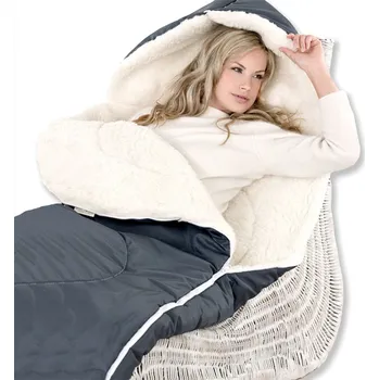 Ovčí Věci Nepromokavý spací pytel z merino vlny tmavě šedá