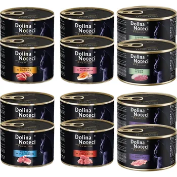 Krmivo pro kočku DOLINA NOTECI Premium pro kočky MIX PŘÍCHUTÍ 12x185g