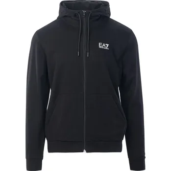 Pánská mikina Pánská Mikina EA7 TRAIN VISIBILITY M HOODIE FZ COFT 6RPM53PJ05Z0200 – Černá S