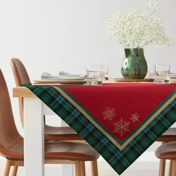 ubrus VÁNOČNÍ GOBELÍNOVÝ UBRUS CHERRY 90X90 CM VZOROVANÝ