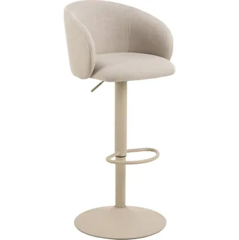 Barová židle Béžová barová židle s nastavitelnou výškou/s područkami (výška sedáku 86 cm) Eleanor – Actona ID_1795150