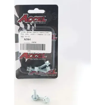 Brzda pro motocykl ACCEL brzdové šrouby zadní (sada 6 ks-M6) YAMAHA YZ/YZF/WRF 98-16