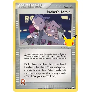 Sběratelská karetní hra The Pokémon Company Pokémon TCG: 86/109 Rocket’s Admin.
