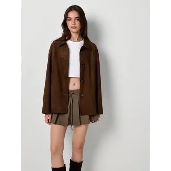 Dámský kabát Košilová bunda - S - House - hnědý - 222EW-88X