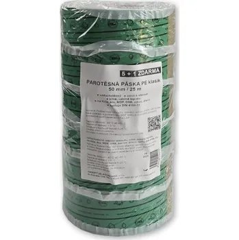 PAROTĚSNÁ PÁSKA PE KLASIK 50 mm / 25 m 5+1 zdarma