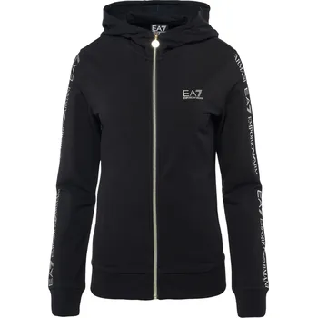 Dámská mikina Dámská Mikina EA7 TRAIN SHINY W HOODIE FZ EXTENDED LOGO 3DTM05TJTXZ0200 – Černá S
