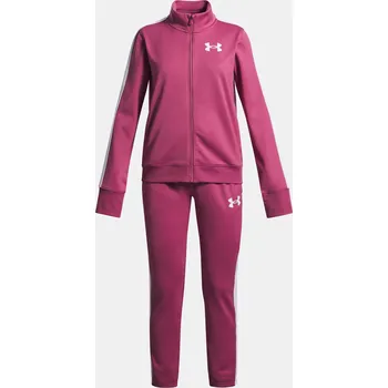 Dívčí souprava Under Armour UA Knit Track Suit-RED - Holky Under Armour bílá | fuchsiová 3404498
