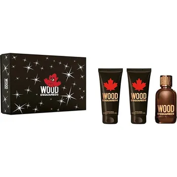 Pánský parfém Dsquared2 Wood pour Homme Dárková sada EDT 100 ml, sprchový gel 100 ml a After Shave Balsam ( balzám po holení ) 100 ml