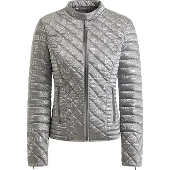 Dámské oblečení Dámská Prošívaná bunda GUESS NEW VONA JACKET W3RL15WEP10-G9C2 – Šedá M