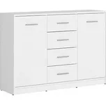 Nepo Plus Komoda KOM2D4S Bílá 118x84x34 (SxVxH)