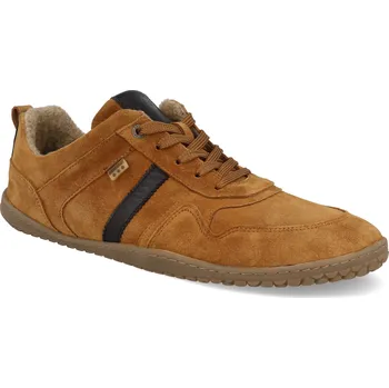 Pánská zimní obuv Barefoot pánské zimní tenisky Develab - Low Cut Sneaker Laces WR Cognac hnědé Velikost: 46