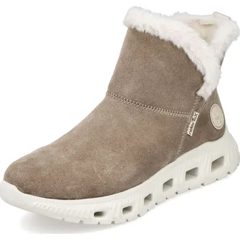 Dámské kozačky Dámská kotníková obuv RIEKER M6050-64 béžová W5 41