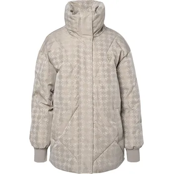 Dámská Zateplená bunda GUESS 4G LOGO PUFFER JACKET V4BL01WGLW2-F8LD – Hnědá XS