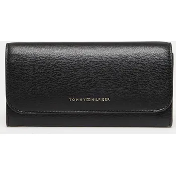 Peněženka Tommy Hilfiger Flag Large Flap Wallet Black Černá