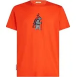 Icebreaker Merino 150 Tech Lite SS Tee Bear Tour Men FERVID oranžová L