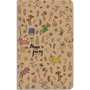 Sešit Notes linkovaný A5 kraft Kouzelný