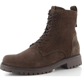 Dámské kozačky Tamaris kožený šněrovací kotník mocca suede 1-25402-43 - 37 | P697366