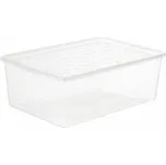 Box na dámské a pánské boty Plast Team 39 x 26 x 13 cm průhledný