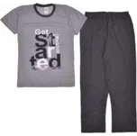 Chlapecké pyžamo s krátkým rukávem a dlouhé kalhoty Šedá 176cm(16let)