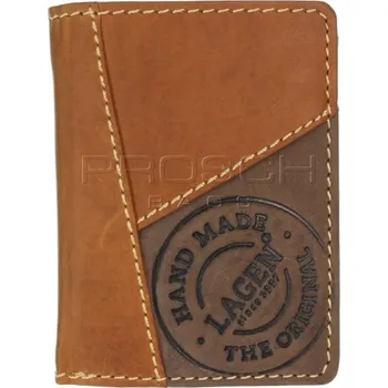 Peněženka Pánská kožená peněženka LAGEN 51145 tan