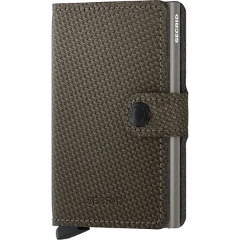 Peněženka Miniwallet Secrid Carbon Khaki