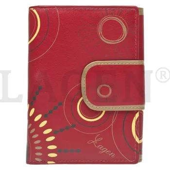 Dámská kožená peněženka LAGEN PR-11124 červená