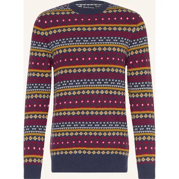 Pánský svetr Barbour Pánský Svetr Easdale, tmavě modrá / tmavě červená /...